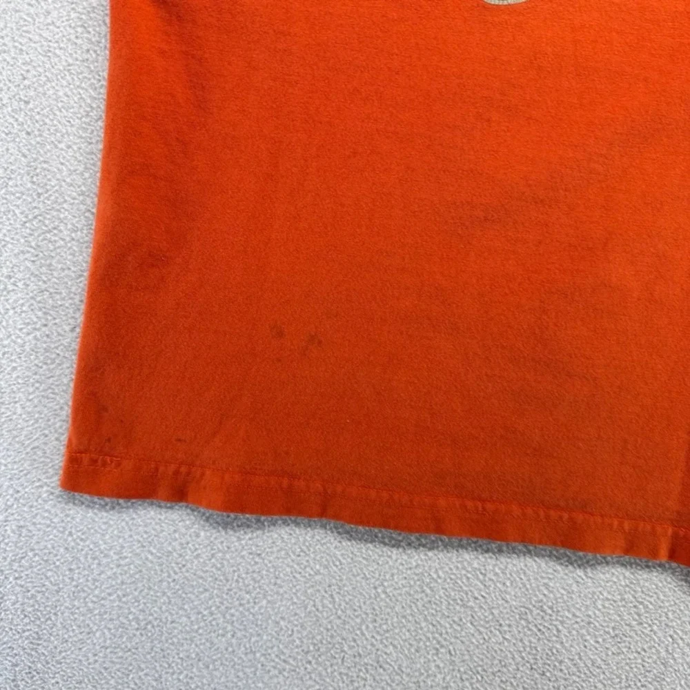 Vintage Nike Shirt Boys Small Orange Tech Bubbles y2k Center Swoosh Graphic y2k